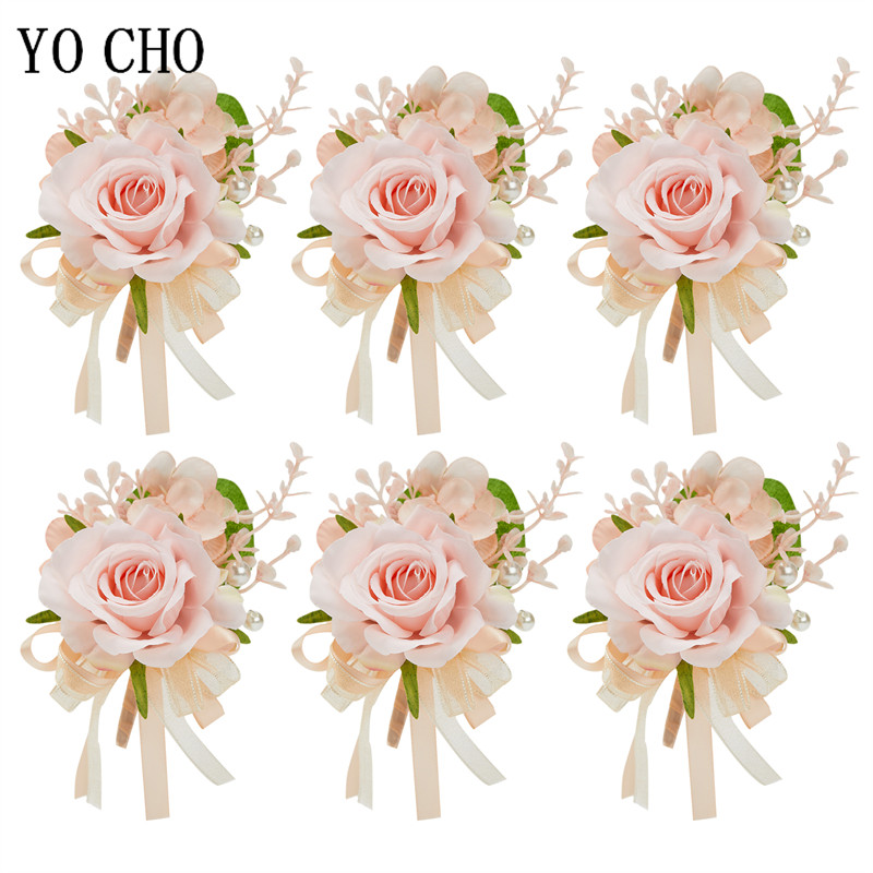 Men'S Grooming For Marriage - Rosa artificial boutonniere noivo boutonnieres melhor