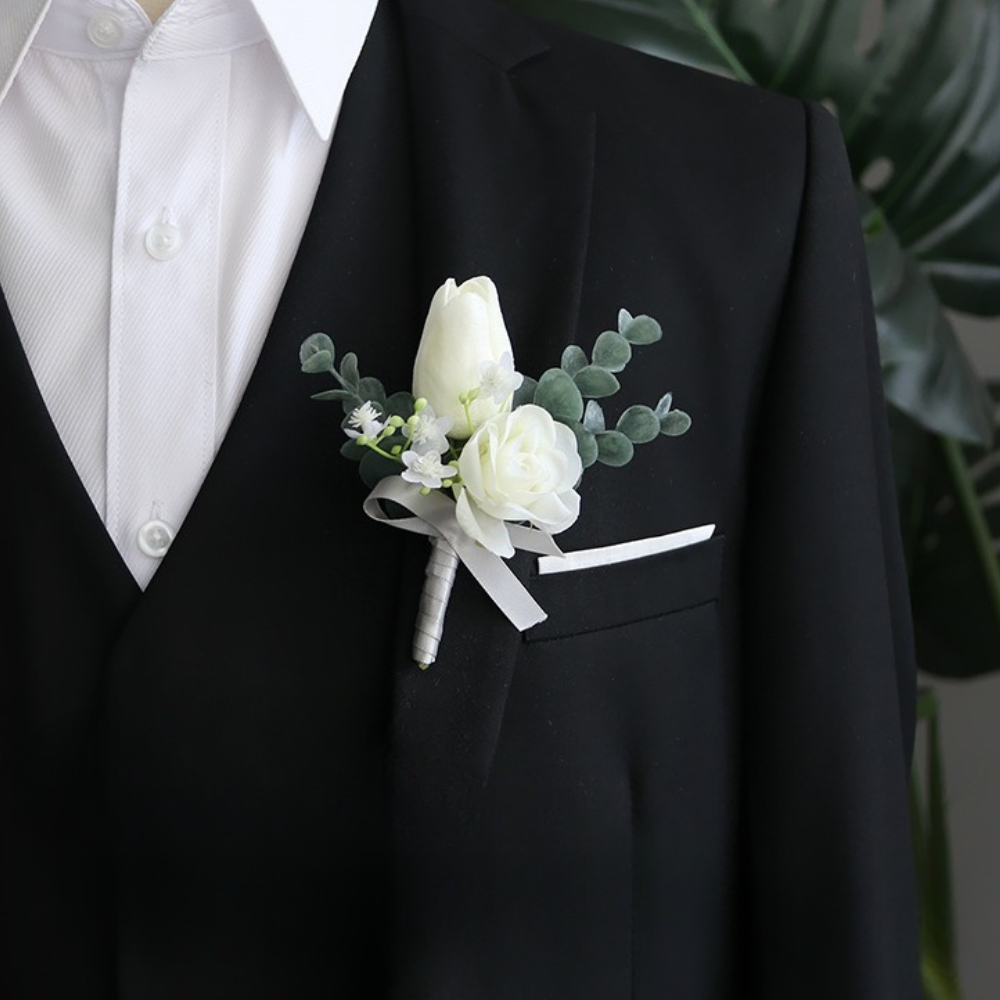 Men'S Grooming For Marriage - Noivo boutonniere decoração de casamento para