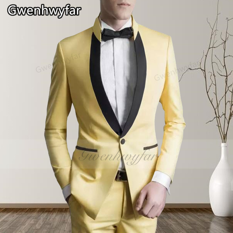 Men'S Grooming For Marriage - Gwenhwyfar luz amarela noivo usar ternos