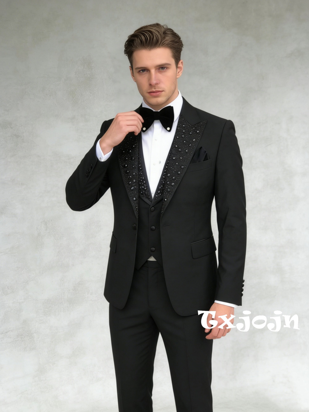 Mens Grooming Kit Luxury - Conjunto de Terno Masculino Preto com
