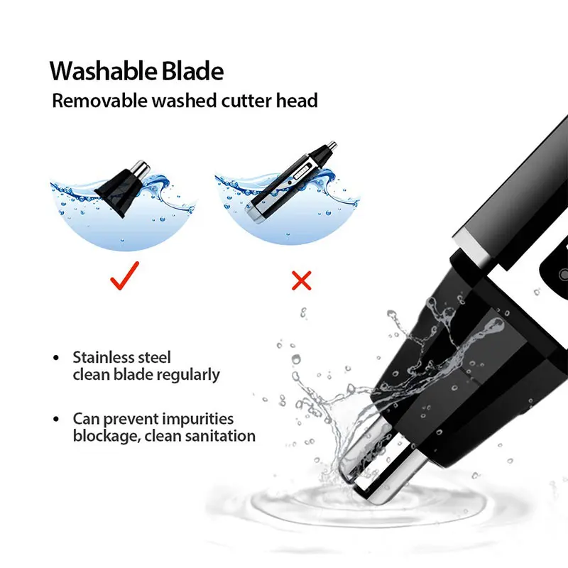 Kemei recarregável elétrico tu - Men'S Grooming Nose Hair Trimmer avaliação e preço