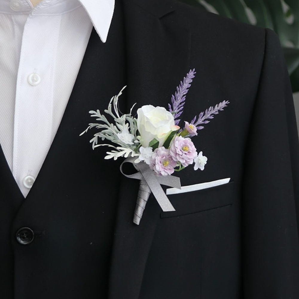 Noivo boutonniere decoração de - Men'S Grooming For Marriage avaliação e preço