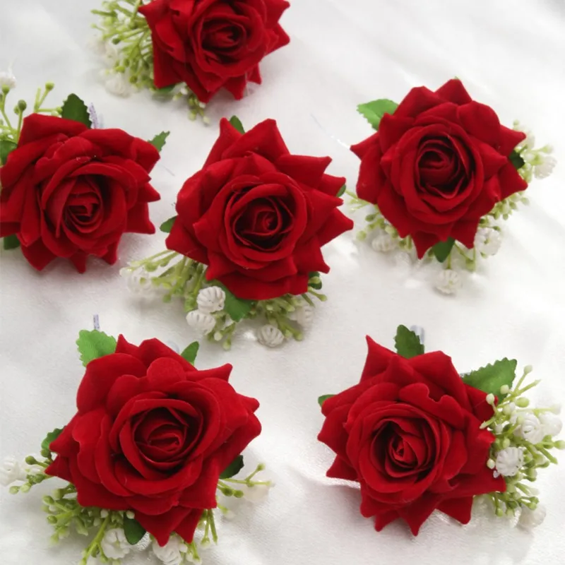 6 pçs/set boutonniere para hom - Men'S Grooming For Marriage avaliação e preço