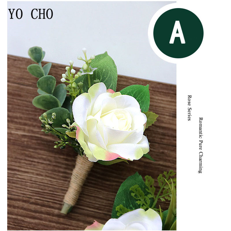 YO CHO-Rosas de seda artificia - Men'S Grooming For Marriage avaliação e preço